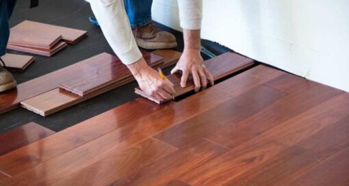 Hardwood floor repair and refinishing Tulsa 1